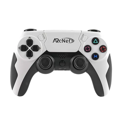 ARcNet Dualshock Wireless Controller Game Switch For PS 4 With 3.5 mm Headset Port & 6 Axis Gyro Sensor Wireless USB Controller Compatible for PS 4 Slim/PRO/Fat With Built in Speaker