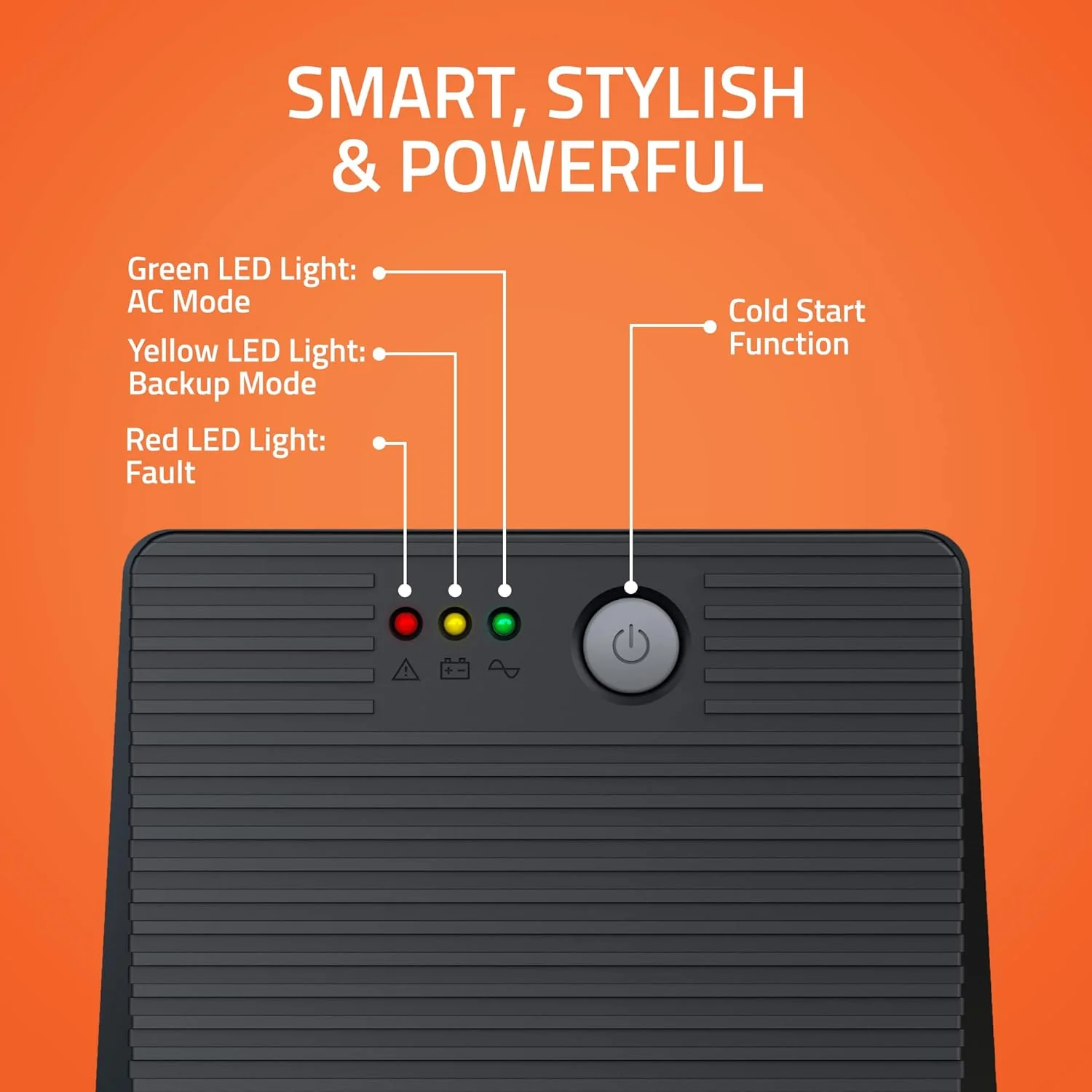 Artis 1500VA Line Interactive UPS for Personal Computers, Desktop PCs, Laptops, Routers, Networking Devices and Gaming Consoles - Image 2