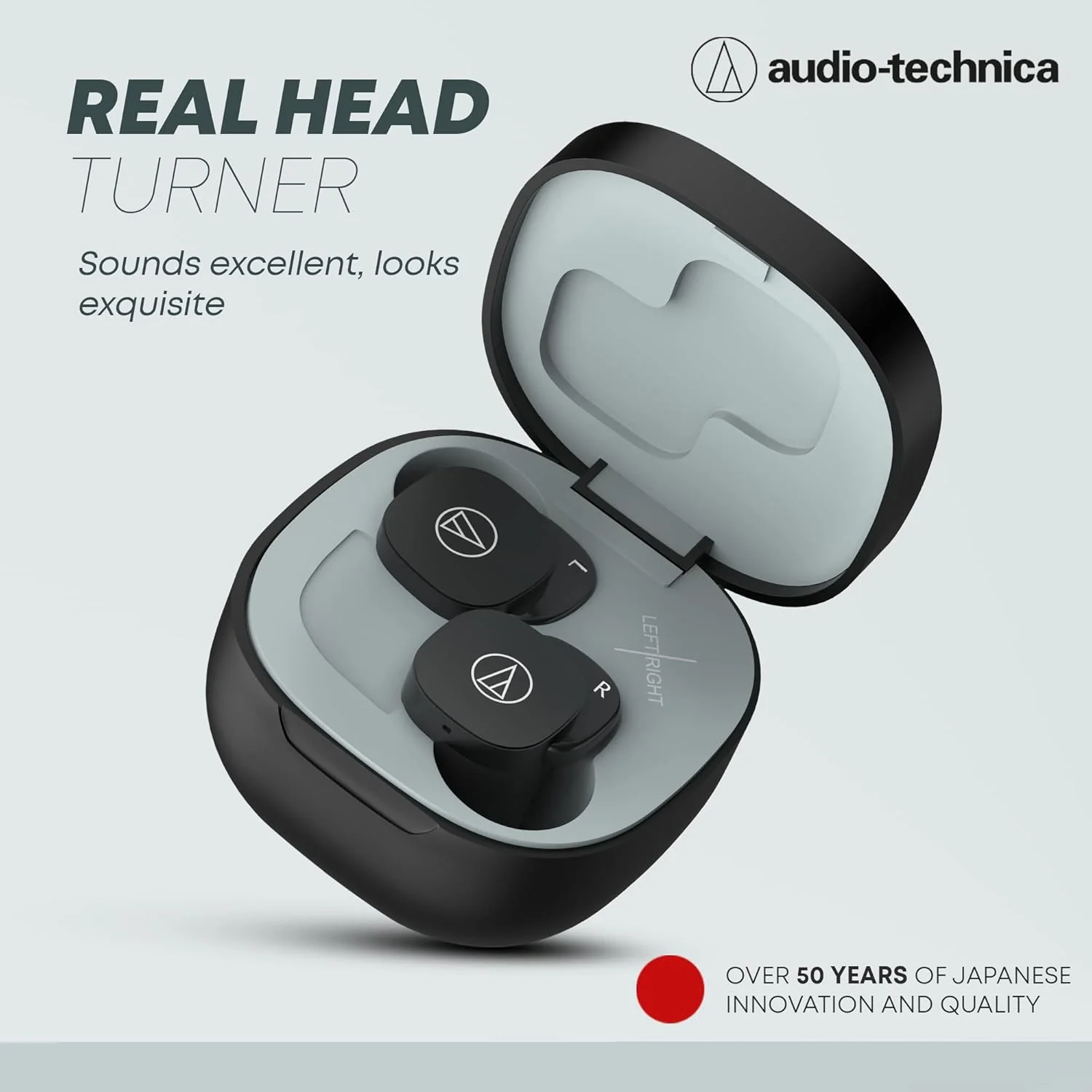 Audio-Technica ATH-SQ1TWWH Wireless in-Ear Headphones, White - Image 3