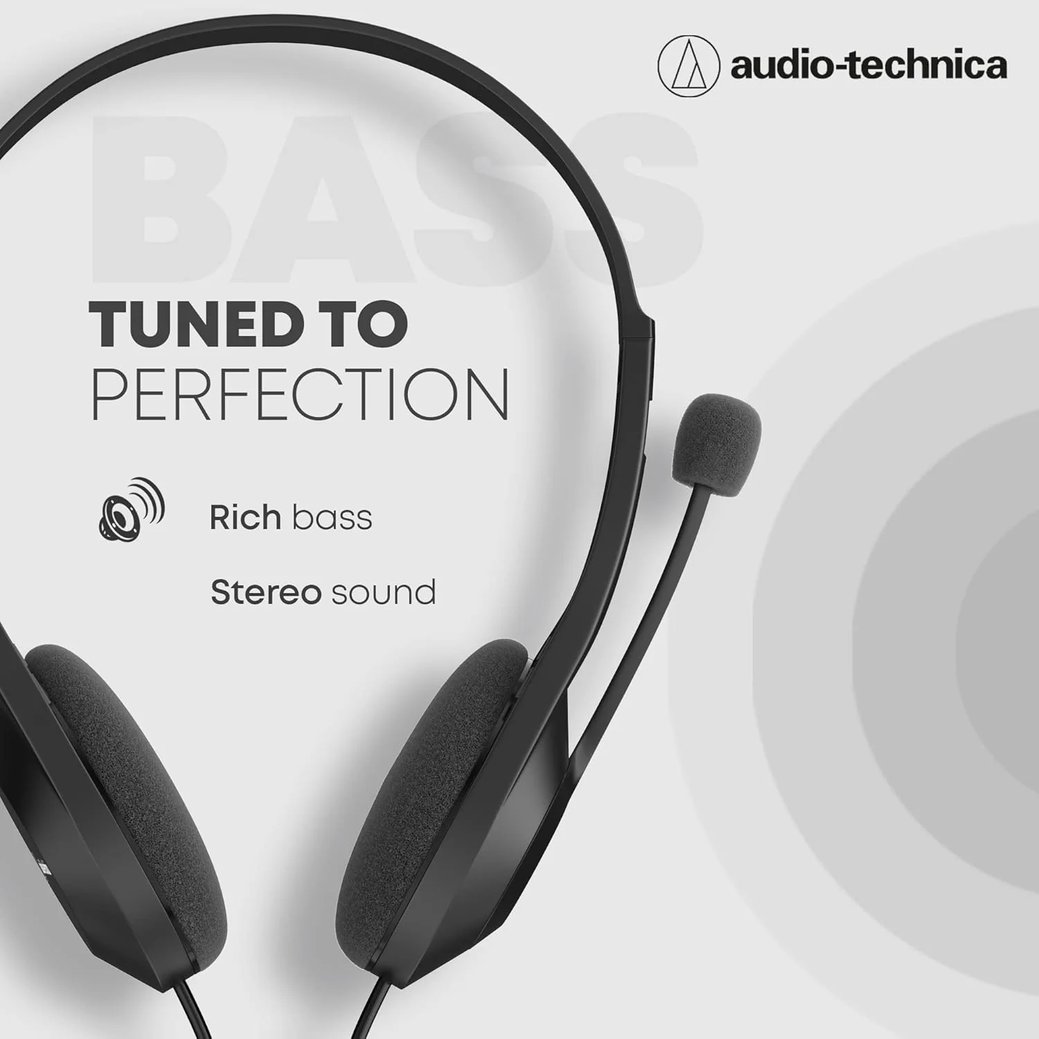 Audio-Technica USB Headset with 30mm Drivers, Condenser Mic, USB-A/Type-C Connectivity – 20–20,000 Hz Headphone Response, 16-Bit/48 kHz, Compatible with Windows & macOS - Image 5