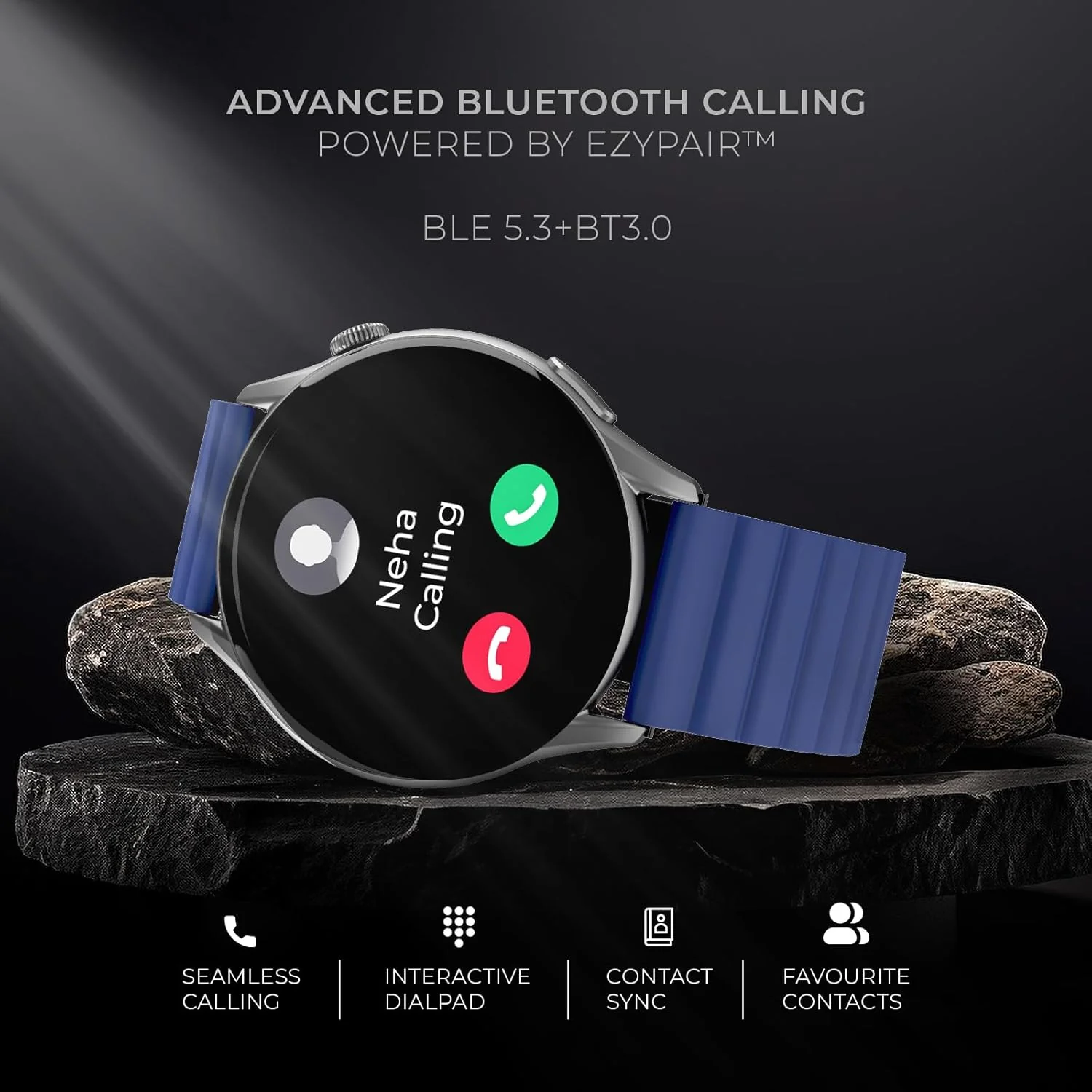 beatXP Evoke 1.43” Super Retina AMOLED Display Bluetooth Calling Smart Watch, 466 * 466px, 1000 Nits, 60Hz Refresh Rate, 100+ Sports Modes - Image 3