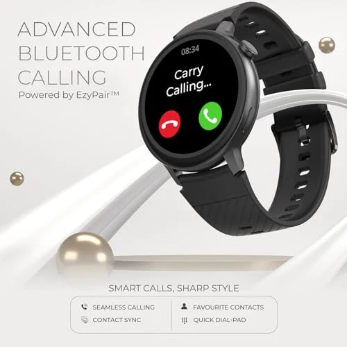 beatXP Evoke Neo 1.43” Super AMOLED Display Bluetooth Calling Smart Watch, 466 * 466px, 800 Nits, 60Hz Refresh Rate, 100+ Sports Modes, 24/7 Health Tracking, AI Voice Assistant, IP67 - Image 2