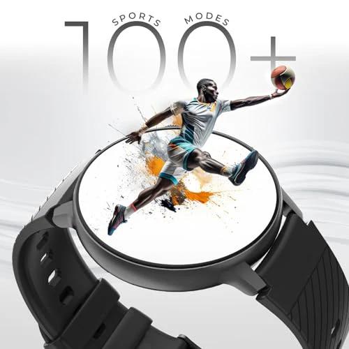 beatXP Evoke Neo 1.43” Super AMOLED Display Bluetooth Calling Smart Watch, 466 * 466px, 800 Nits, 60Hz Refresh Rate, 100+ Sports Modes, 24/7 Health Tracking, AI Voice Assistant, IP67 - Image 6