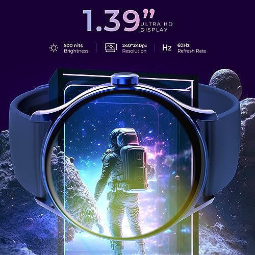 beatXP Flare Pro 1.39 HD Display Bluetooth Calling Smart Watch, 100+ Sports Modes, Heart Rate Monitoring, SpO2, AI Voice Assistant, IP68 - Image 2