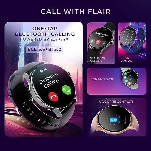 beatXP Flare Pro 1.39 HD Display Bluetooth Calling Smart Watch, 100+ Sports Modes, Heart Rate Monitoring, SpO2, AI Voice Assistant, IP68 - Image 3