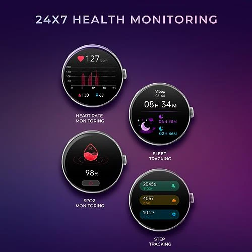 beatXP Flare Pro 1.39 HD Display Bluetooth Calling Smart Watch, 100+ Sports Modes, Heart Rate Monitoring, SpO2, AI Voice Assistant, IP68 - Image 5
