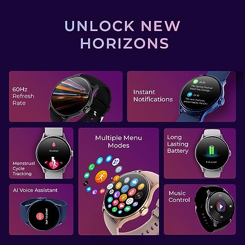 beatXP Flare Pro 1.39 HD Display Bluetooth Calling Smart Watch, 100+ Sports Modes, Heart Rate Monitoring, SpO2, AI Voice Assistant, IP68 - Image 8