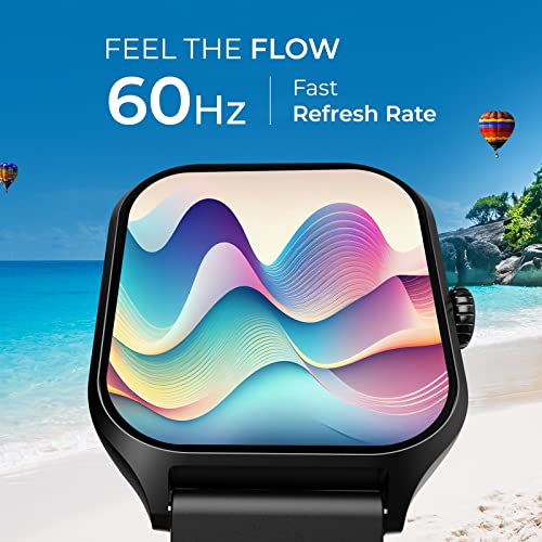 beatXP Marv Raze 1.96" HD Display, Advanced Bluetooth Calling Smart Watch, Smart AI Voice Assistant, 60 Hz Refresh Rate, Health, SpO2 & Stress Monitoring, Fast Charging (Black) - Image 5