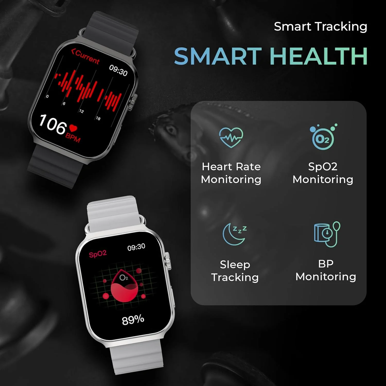 beatxp Marv Ultra 2.01 HD Bluetooth Calling Smart Watch, Metal Body, Rotary Crown, 500 Nits, Health Tracking, Wireless Charging (Ice Silver) - Image 5