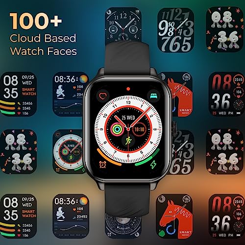 beatXP Unbound Nova 1.96” AMOLED Bluetooth Calling Smart Watch, Rotary Crown, 410 * 502 px, 500 Nits, 60Hz Refresh Rate, Always On Display, 100+ Sports Modes, 24x7 Health Monitoring, IP68 (Black) - Image 6