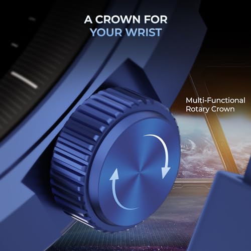 beatXP Vega Neo 1.43" (3.6 cm) Super AMOLED Display, One-Tap Bluetooth Calling Smart Watch, Metal Body, 466 * 466px, 500 Nits Brightness (Blue) - Image 5