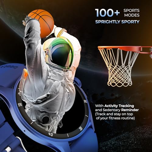 beatXP Vega Neo 1.43" (3.6 cm) Super AMOLED Display, One-Tap Bluetooth Calling Smart Watch, Metal Body, 466 * 466px, 500 Nits Brightness (Blue) - Image 7