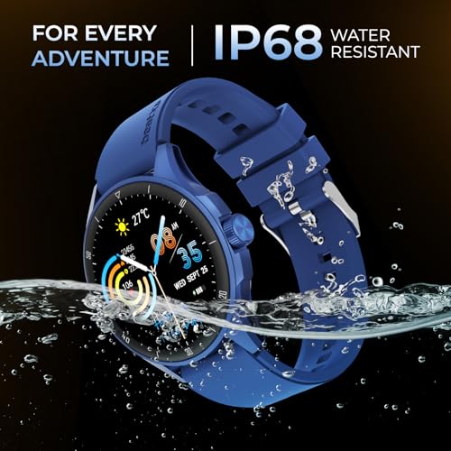 beatXP Vega Neo 1.43" (3.6 cm) Super AMOLED Display, One-Tap Bluetooth Calling Smart Watch, Metal Body, 466 * 466px, 500 Nits Brightness (Blue) - Image 9