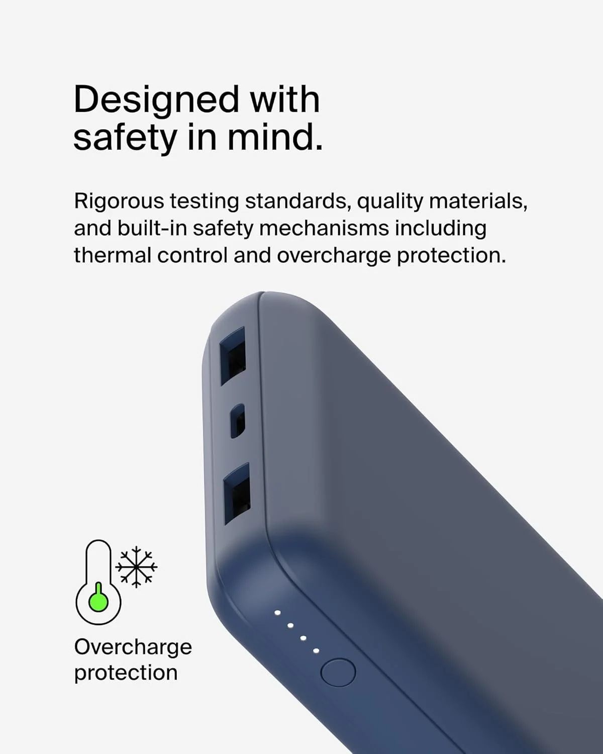 Belkin 20000 mAh 20W Power Bank | Super Fast Charging | USB-C PD Port | Fast Charging for iPhone 17, Air, Pro, Pro Max, AirPods, Samsung Galaxy S25, Google Pixel 10 & More | 2 Years Warranty - Image 10