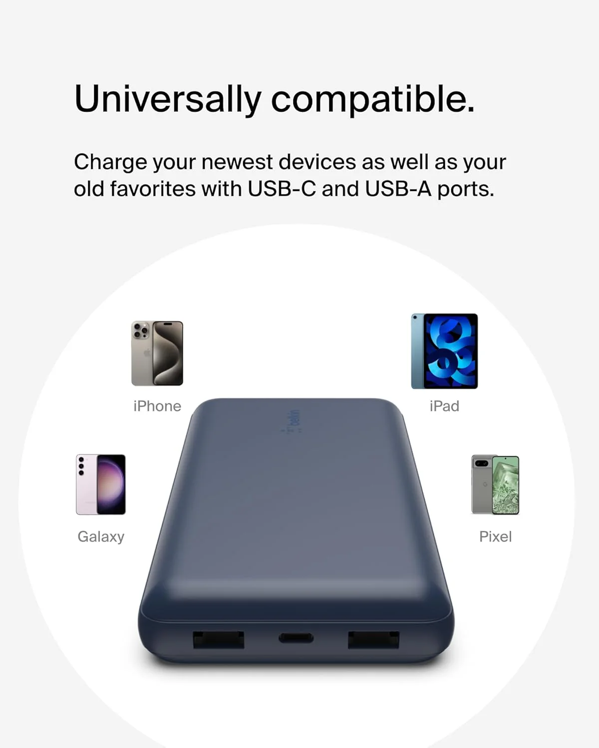Belkin 20000 mAh 20W Power Bank | Super Fast Charging | USB-C PD Port | Fast Charging for iPhone 17, Air, Pro, Pro Max, AirPods, Samsung Galaxy S25, Google Pixel 10 & More | 2 Years Warranty - Image 8
