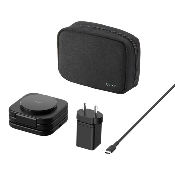 Belkin 3-in-1 Magnetic Wireless Charging Travel Pad with Qi2 15W - Image 2