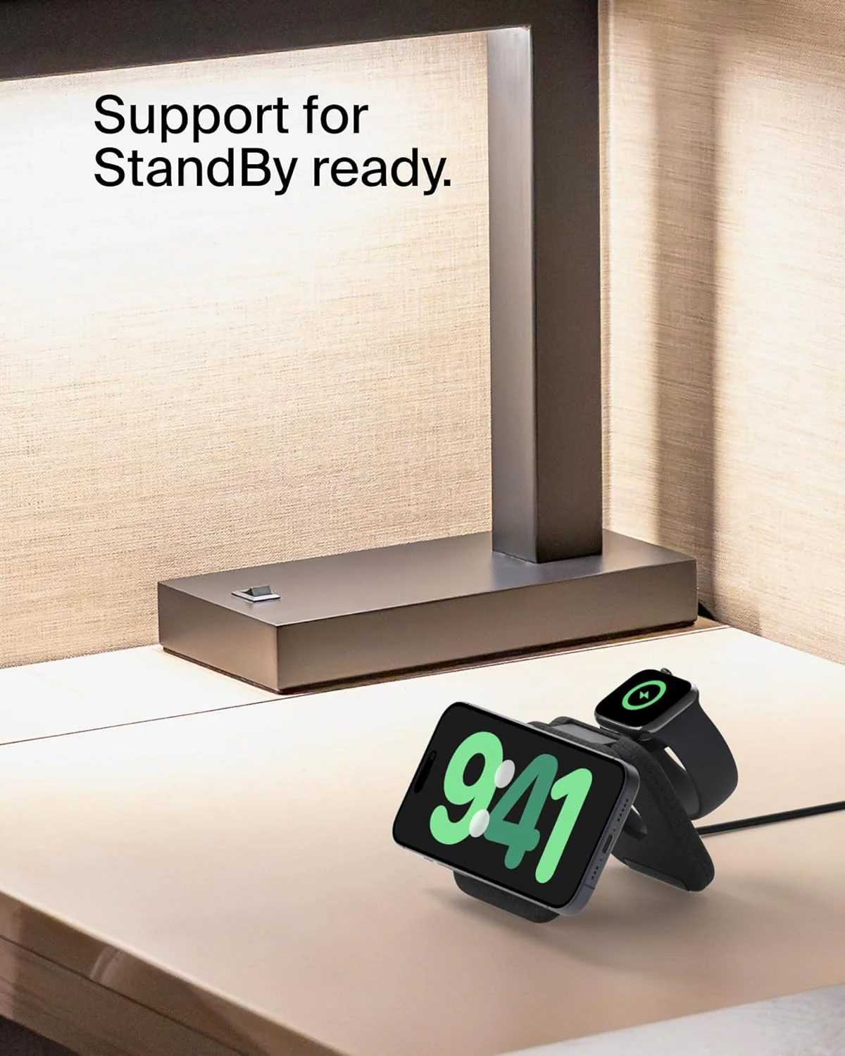 Belkin Magsafe Charger Compatible 2-in-1 Magnetic Charging Travel Pad 15W-Boostcharge Pro Foldable Qi2-Certified Wireless Charger,Magsafe-Compatible Charger for iPhone 15,Apple Watch 9,Airpods,Black - Image 7
