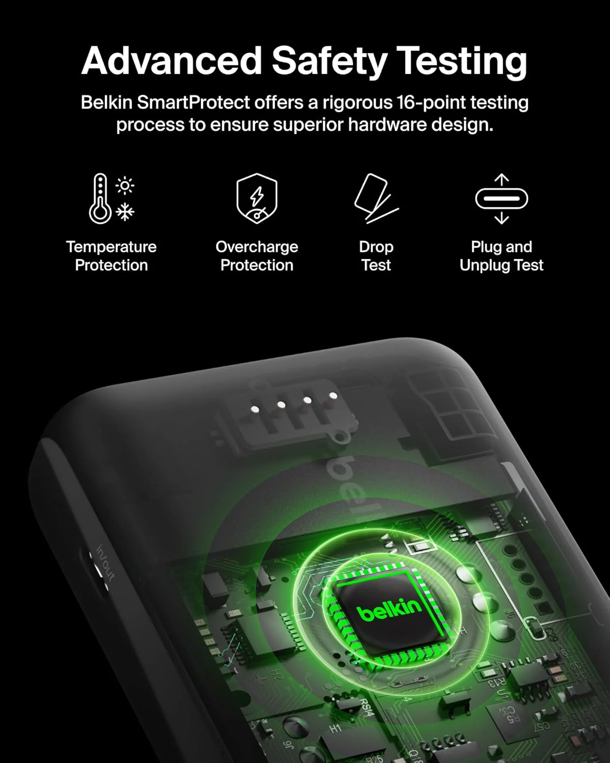 Belkin Qi2 10000 mAh Magsafe Wireless Power Bank | 15W Wireless Fast Charging, Compatible w/iPhone 17, Air, Pro, Pro Max, Google Pixel 10, etc. | 2 Years Warranty | Black (BRAND NEW/SEALED) - Image 3