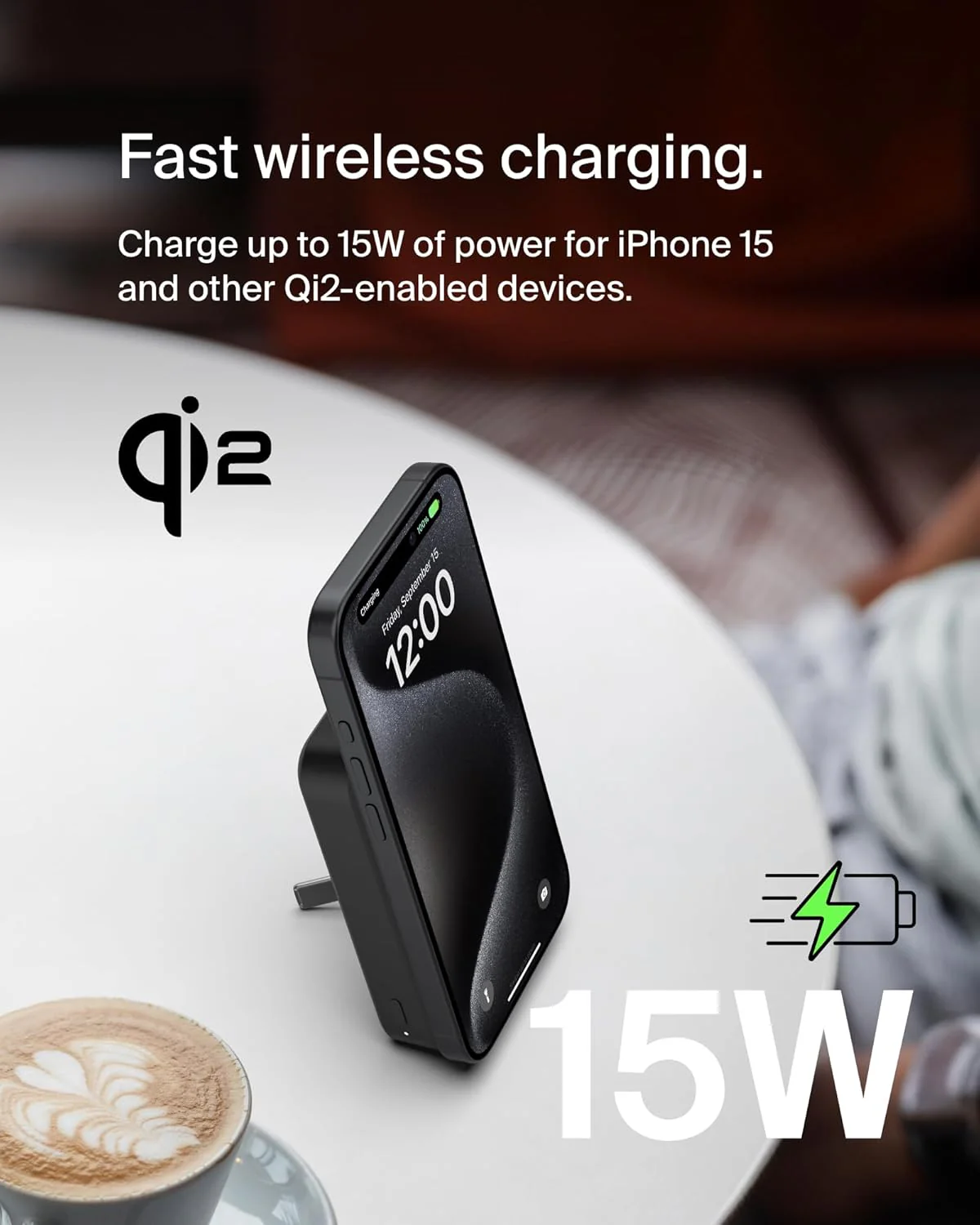 Belkin Qi2 10000 mAh Magsafe Wireless Power Bank | 15W Wireless Fast Charging, Compatible w/iPhone 17, Air, Pro, Pro Max, Google Pixel 10, etc. | 2 Years Warranty | Black (BRAND NEW/SEALED) - Image 5