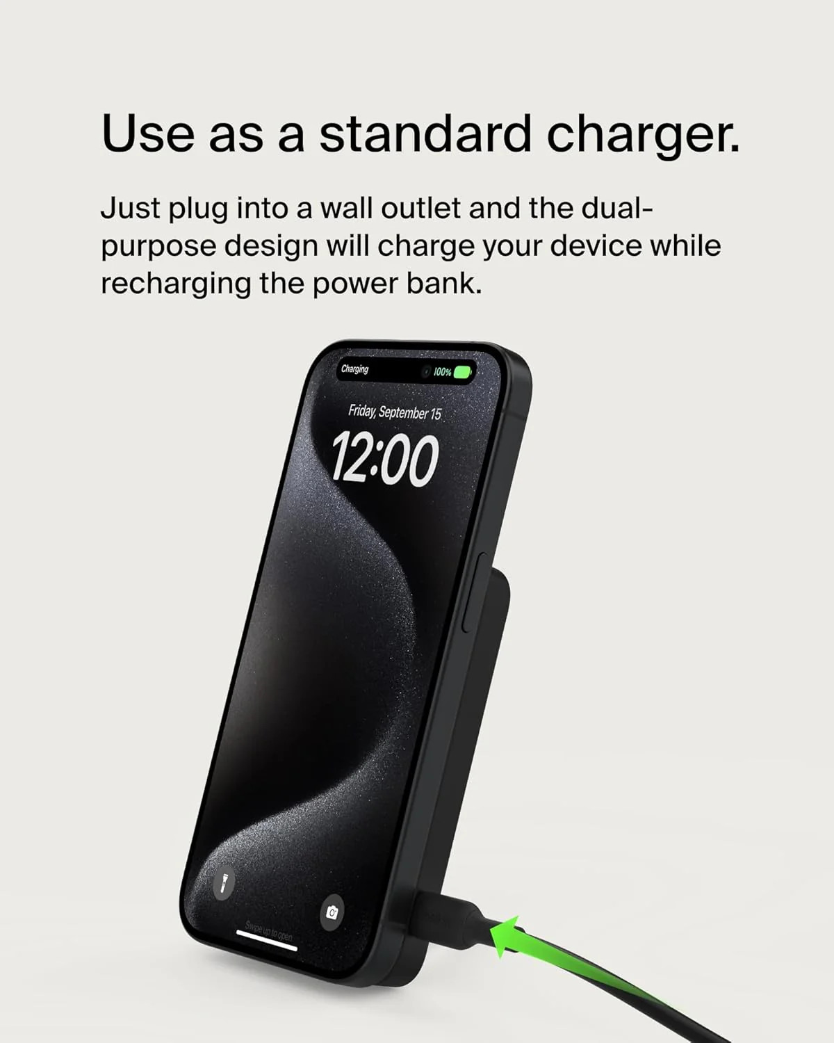 Belkin Qi2 Wireless Power Bank 15W 5000 mAh | MagSafe Charger w/Built-in Pop-up Kickstand | Compatible w/iPhone 17, Air, Pro, Pro Max, Google Pixel 10, etc. (BRAND NEW/SEALED) - Image 11