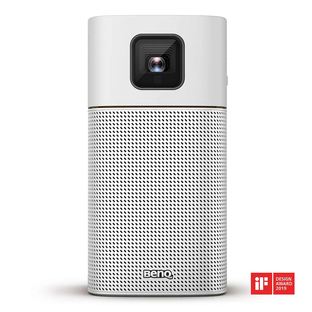 BenQ GV1 DLP Smart Stylish 854 x 480 Portable LED Projector 200 lumens (in-Built Battery, Wi-Fi, Hotspot, Wireless Display, Bluetooth Speaker, Unique Tilt Hinge, Auto Key Stone, USB-C) White - Image 2