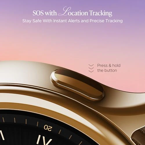 Boat Enigma Daze Women's Luxury Smart Watch w/ 1.3”(3.3cm) Luminous Display, Emergency SOS Live Location Sharing, Functional Crown, Watch Face Studio, QR Tray, BT Calling, HR & SpO2 - Image 2