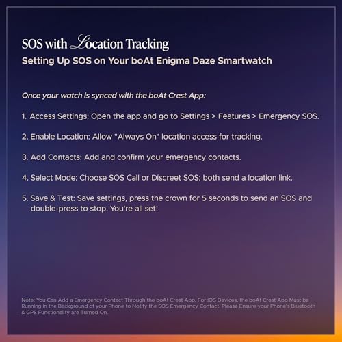 Boat Enigma Daze Women's Luxury Smart Watch w/ 1.3”(3.3cm) Luminous Display, Emergency SOS Live Location Sharing, Functional Crown, Watch Face Studio, QR Tray, BT Calling, HR & SpO2 - Image 3