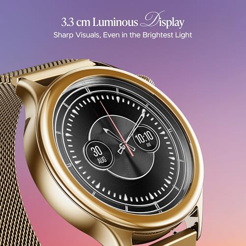 Boat Enigma Daze Women's Luxury Smart Watch w/ 1.3”(3.3cm) Luminous Display, Emergency SOS Live Location Sharing, Functional Crown, Watch Face Studio, QR Tray, BT Calling, HR & SpO2 - Image 4