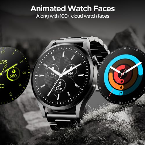Boat Lunar Embrace w/Vibrant 1.51" (3.8 cm) AMOLED Display,Premium Metal Design, Functional Crown, 100+ Sports Mode, Animated Watch Faces, Built-in Games, Smart Watch for Men & Women(Steel Black) - Image 9