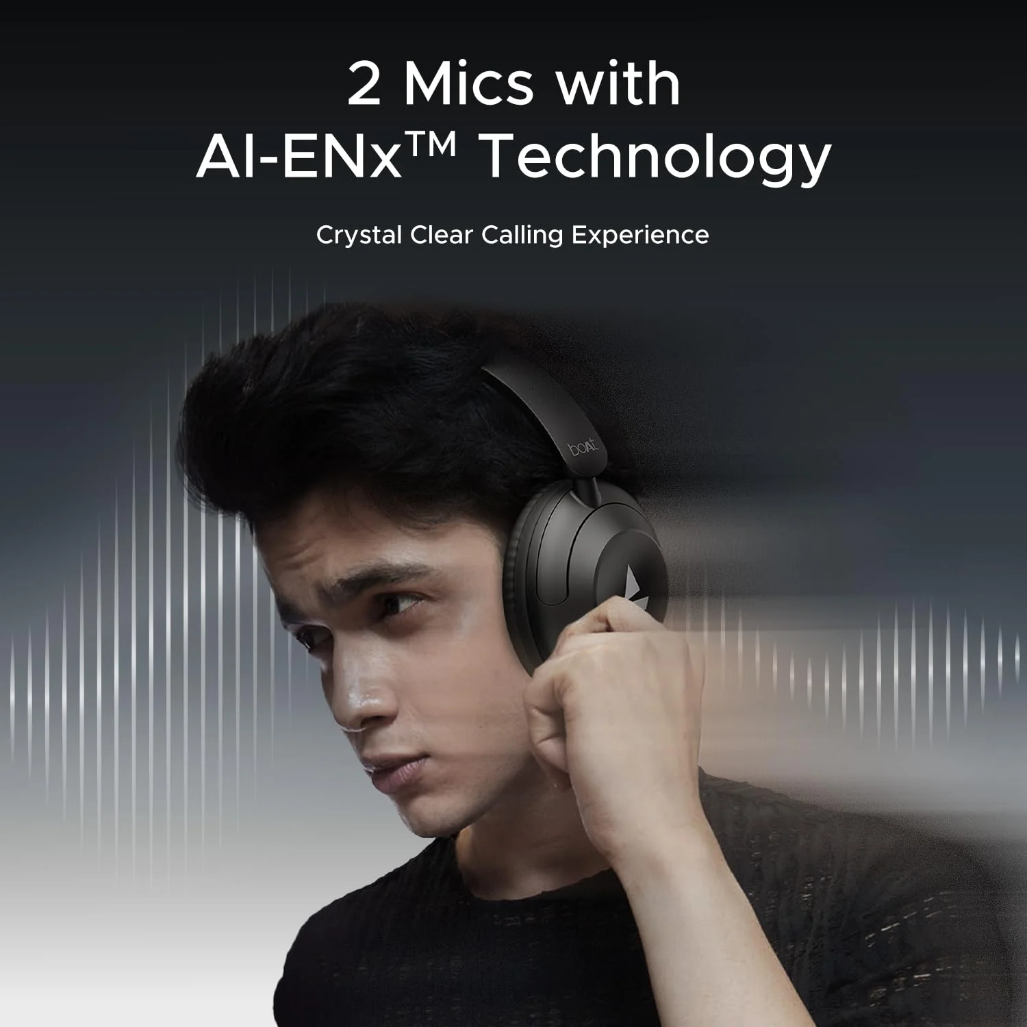 Boat New Launch Rockerz 650 Pro, Touch/Swipe Controls, Dolby Audio, 80Hrs Battery, 2Mics ENx, Fast Charge, App Support, Dual Pair, Bluetooth Over Ear Headphones with Mic (Iris Black) - Image 9