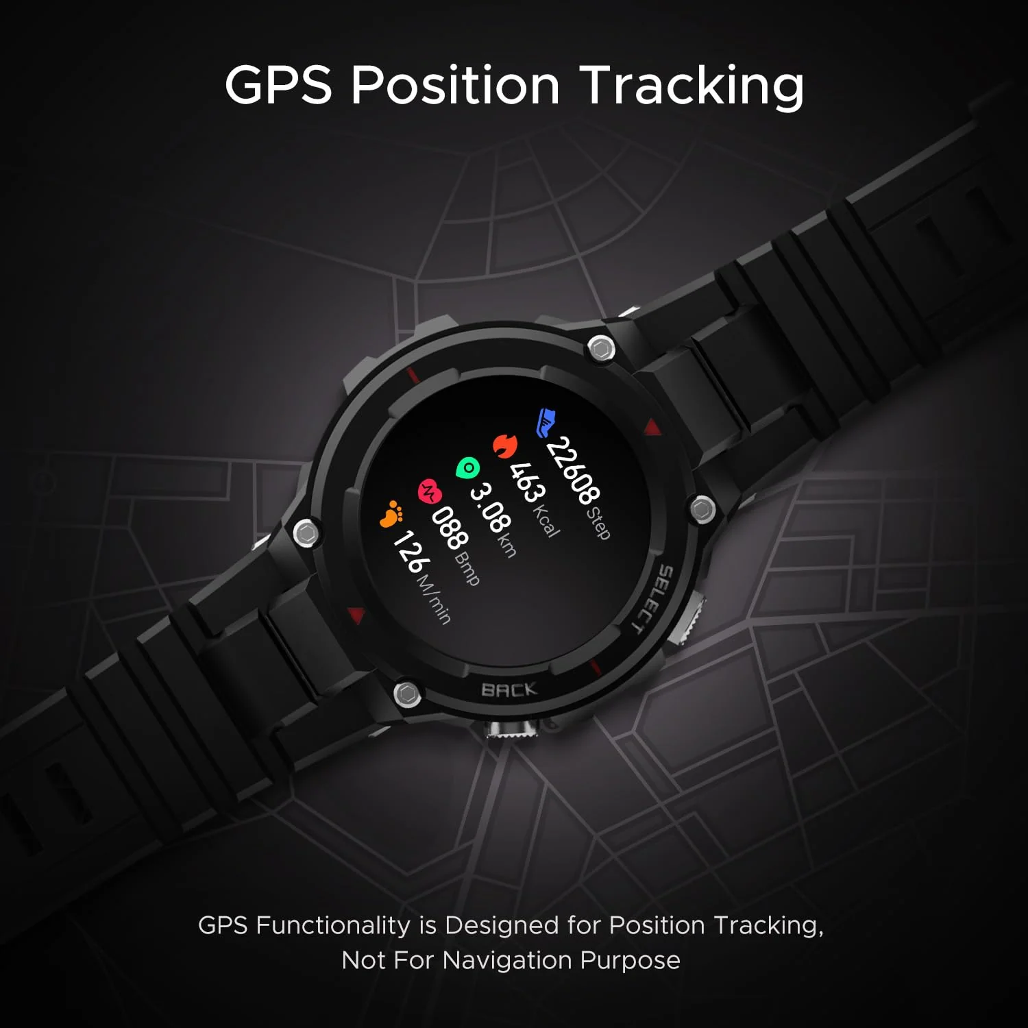 Boat Newly Launched Wave Force 3 w/ 1.39" (3.5 cm) HD Display, Robust Design, Bluetooth Calling, Widget Control, GPS Trajectory, E-Compass, Music & Camera Control, HR & SpO2 Monitoring(Active Black) - Image 2