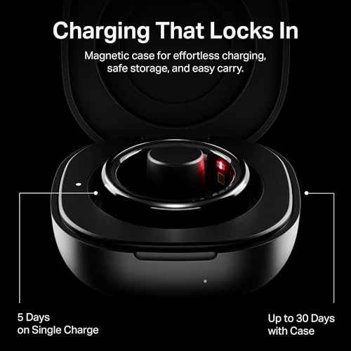 Boat SmartRing Active Plus, Auto HR, Sleep, SpO2, Stress & Skin Temperature Monitor, Stainless-Steel Build, 5 ATM, Weighs Only 5 gm, Portable Charging Case, Smart Ring for Men - Image 8