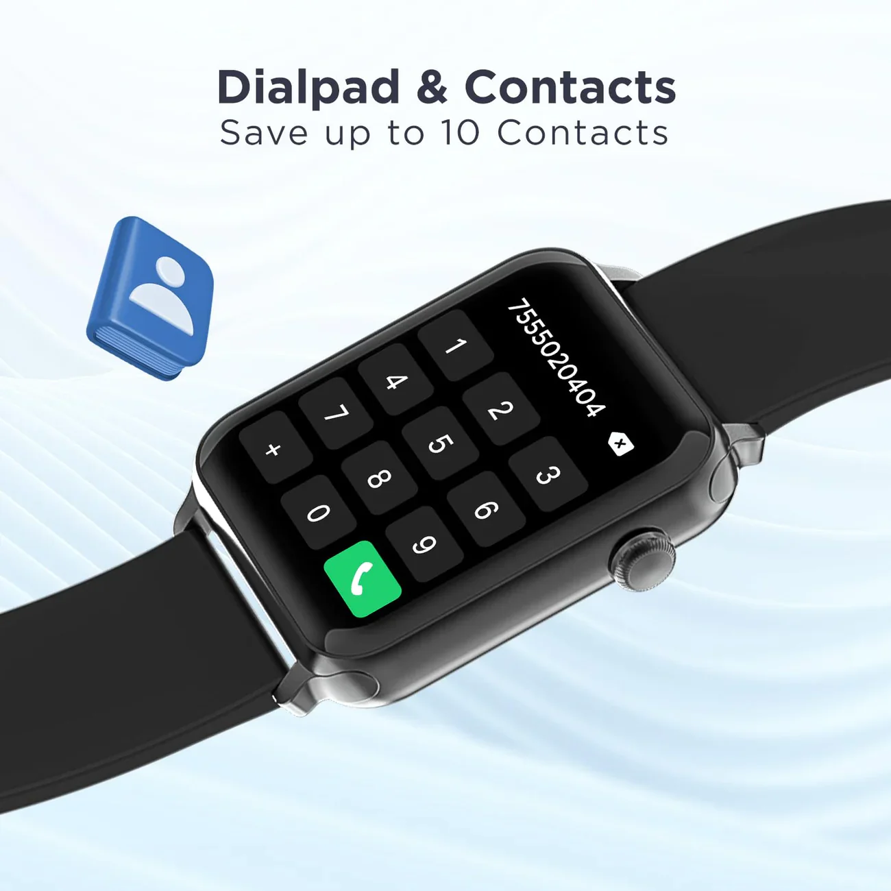 boAt Storm Call Bluetooth Calling Smart Watch with 1.69" (4.29 cm) HD display, Super-Responsive Dialpad, 150+ Cloud Faces - Image 3