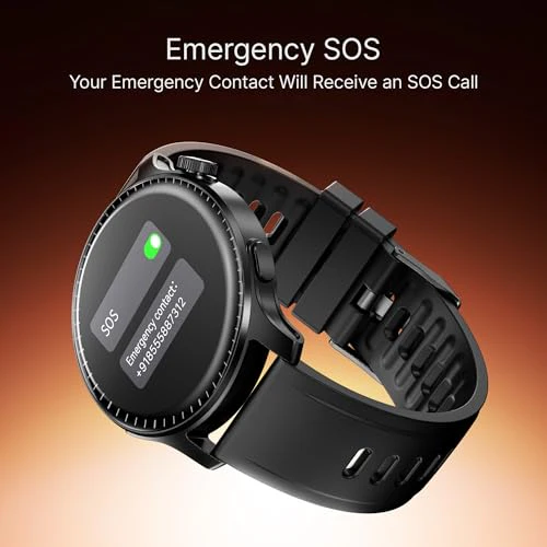 Boat Ultima Prime smartwatch with 1.43” AMOLED Display, AOD, Personalized Fitness Nudges, Functional Crown,100+ Sports Modes, Create Your Own Watchface, smartwatch for Man and Woman (Onyx Black) - Image 7