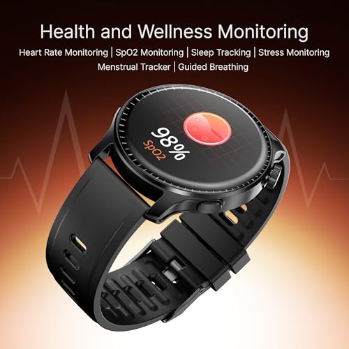 Boat Ultima Prime smartwatch with 1.43” AMOLED Display, AOD, Personalized Fitness Nudges, Functional Crown,100+ Sports Modes, Create Your Own Watchface, smartwatch for Man and Woman (Onyx Black) - Image 9