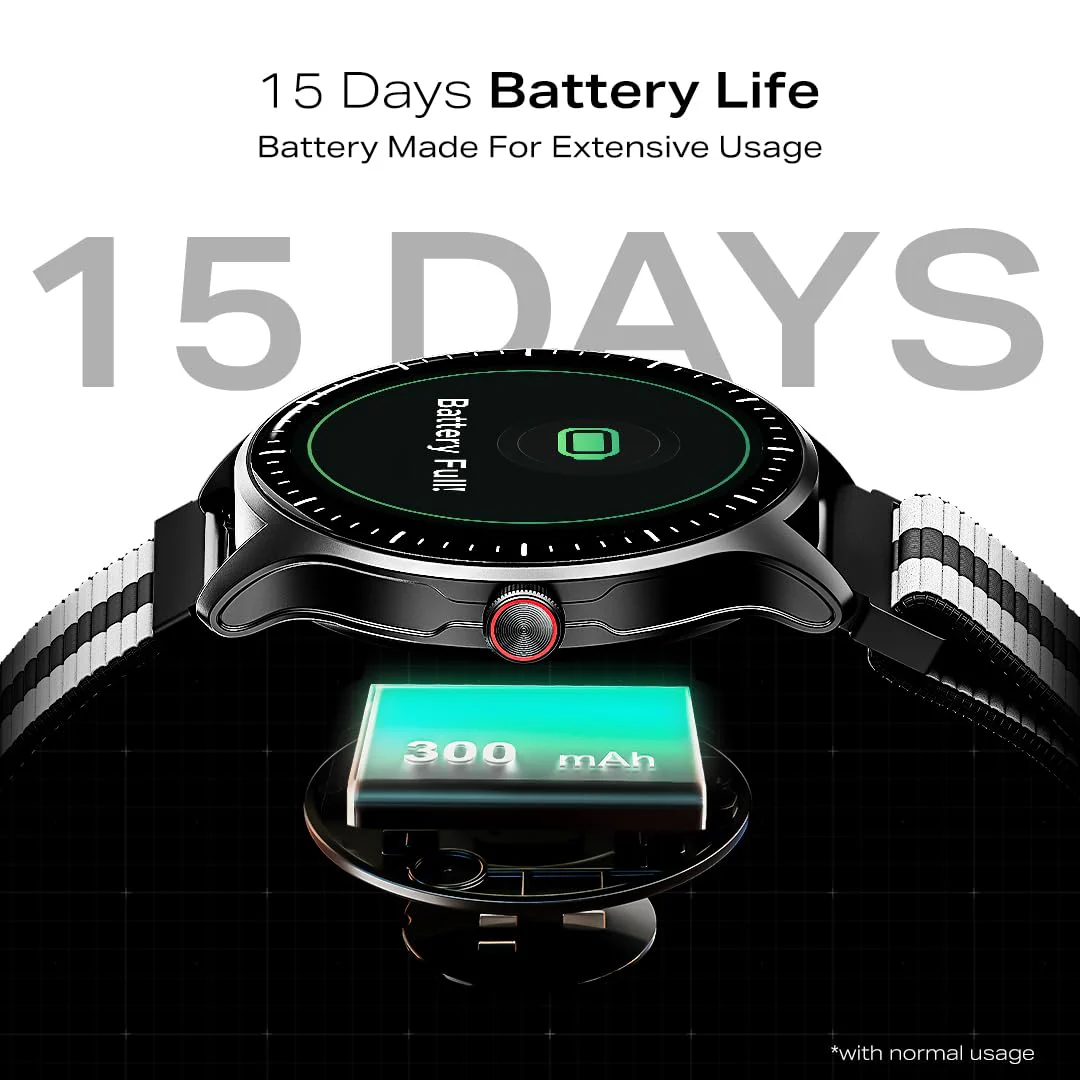 Boat Valour Watch 1 GPS, AI Based Auto Gym Mode, Built-in GPS, Advanced X2 Chip, 6-axis sensors, 3 ATM,15 Days Battery,1.43" AMOLED Display w/Gorilla Glass Smart Watches for Man (Fusion Grey) - Image 5