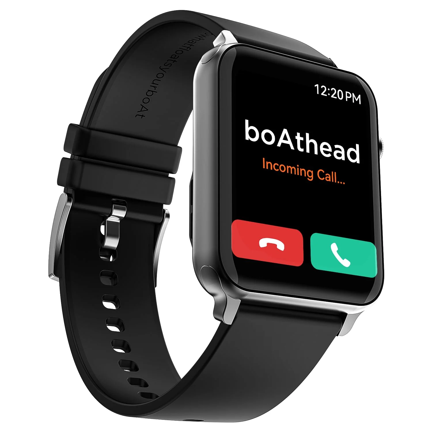 Boat Wave Call Smart Watch for Men & Women, Bluetooth Calling, 1.69" (4.2 cm) Display w/ 550 NITS, 150+ Watch Faces, Multi-Sport Modes,HR,SpO2, IP68 (Bold Black)
