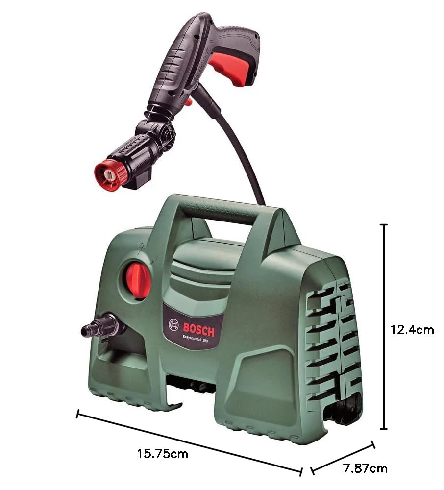 BOSCH Easy Aquatak 100 | 1100-watt Motor | Max Pressure- 100 Bar | High Pressure Washer with Double Filtration | 360° Gun, Self-Priming | Flow Rates up to 270 l/h | 3.1 Kg (Without Detergent Bottle) - Image 10