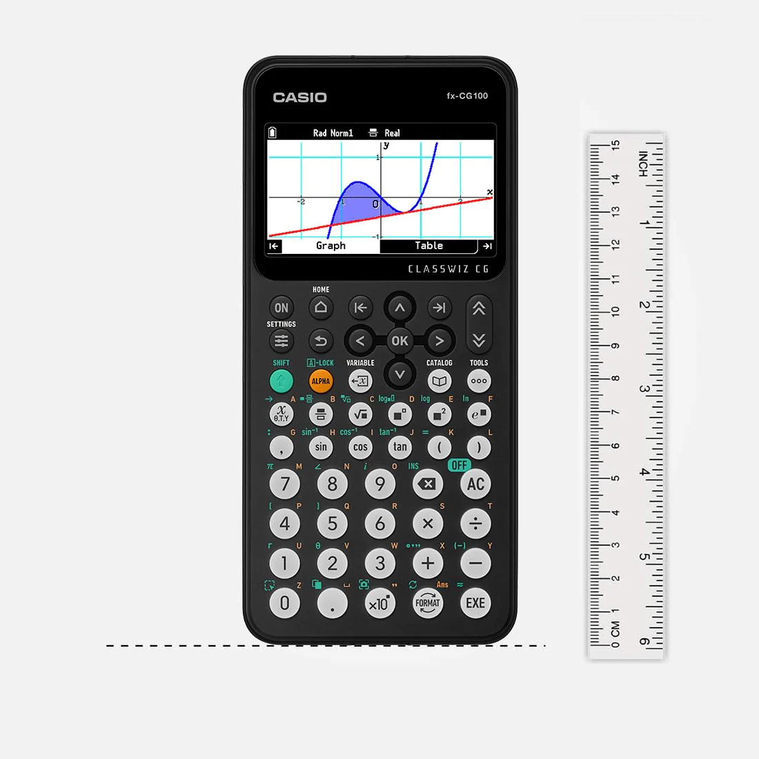 Casio FX-CG100 Scientific Graphic Calculator (Black) - Image 3