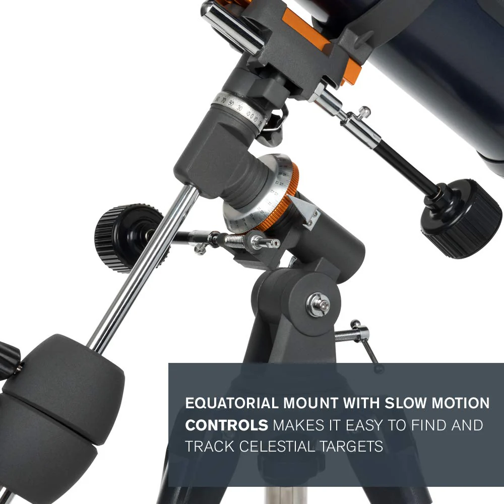 Celestron AstroMaster 130 EQ Telescope (Grey) (Without Counterweights) - Image 2