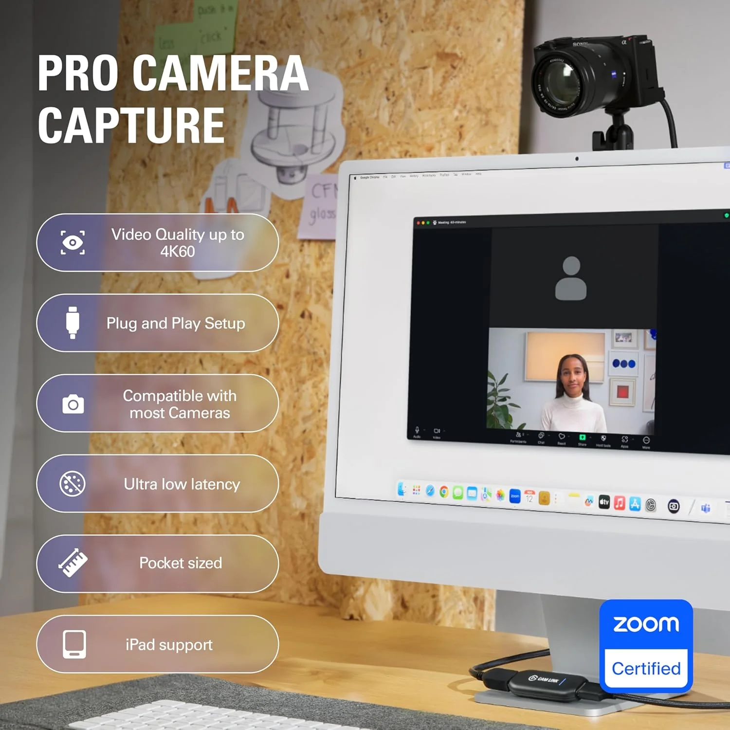 Corsair Elgato Cam Link 4K USB 3.0 Broadcast Live, Record via DSLR, Camcorder, or Action Cam, 1080p60 or 4K at 30 FPS, Compact HDMI Capture Device - Image 2