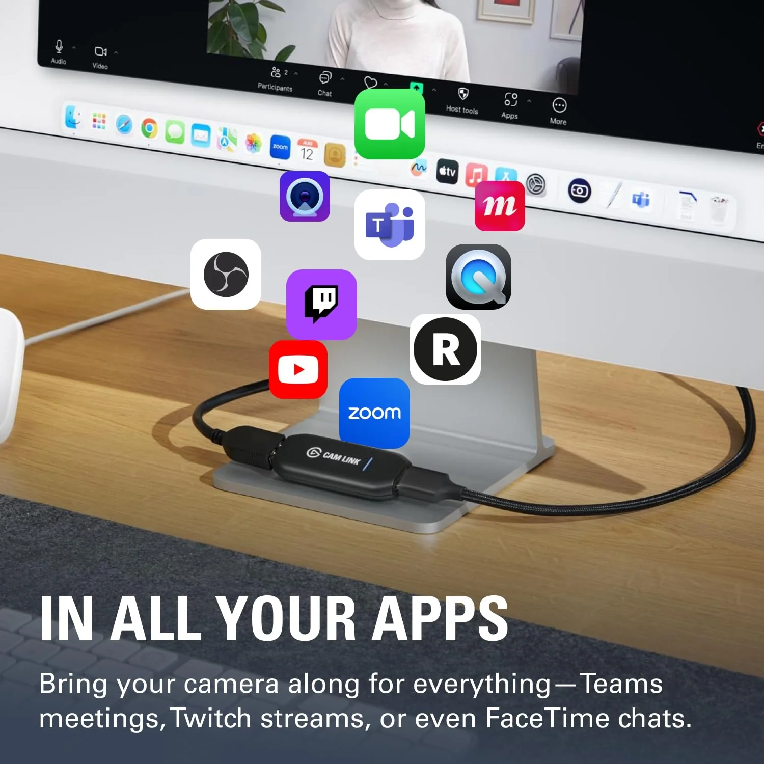 Corsair Elgato Cam Link 4K USB 3.0 Broadcast Live, Record via DSLR, Camcorder, or Action Cam, 1080p60 or 4K at 30 FPS, Compact HDMI Capture Device - Image 5