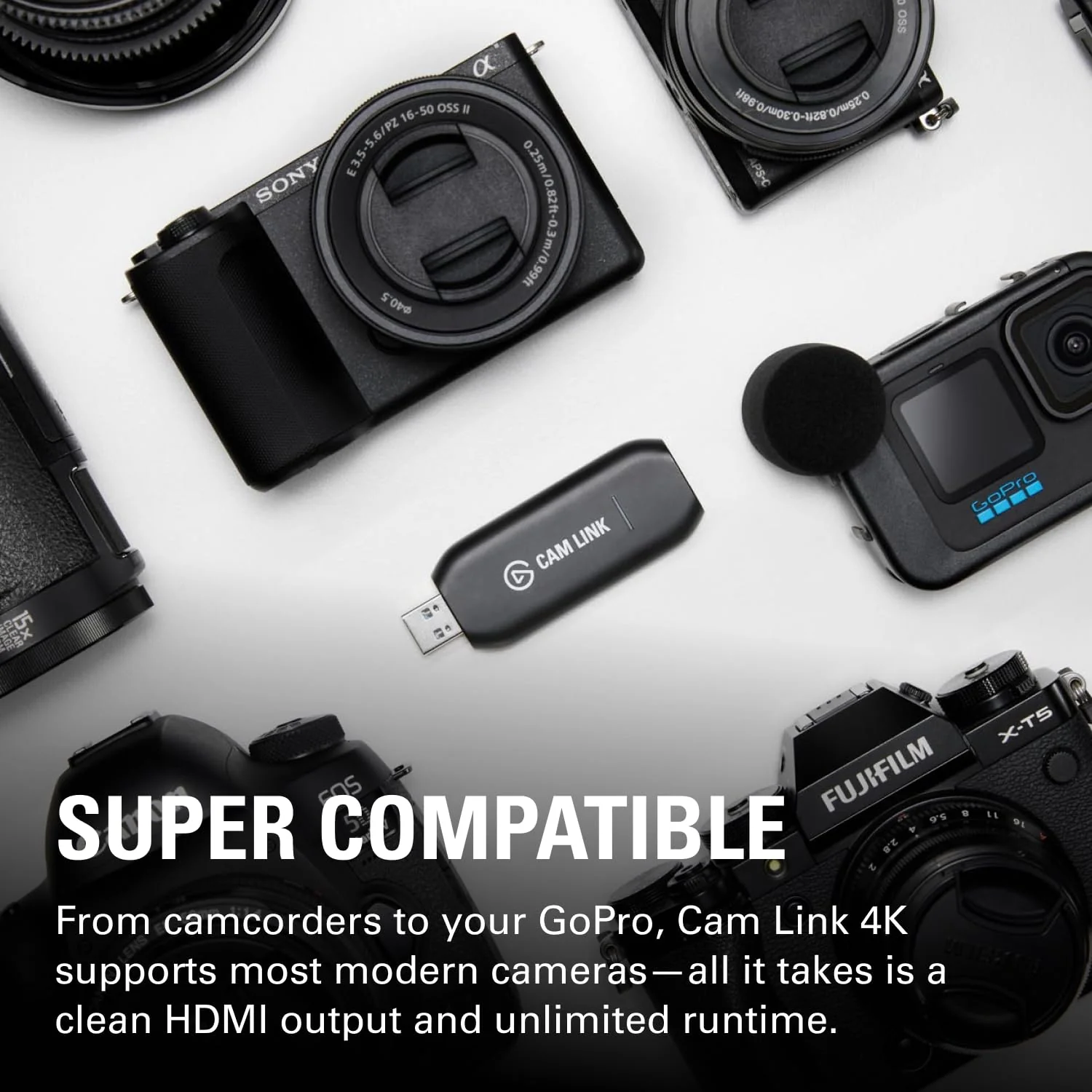 Corsair Elgato Cam Link 4K USB 3.0 Broadcast Live, Record via DSLR, Camcorder, or Action Cam, 1080p60 or 4K at 30 FPS, Compact HDMI Capture Device - Image 7