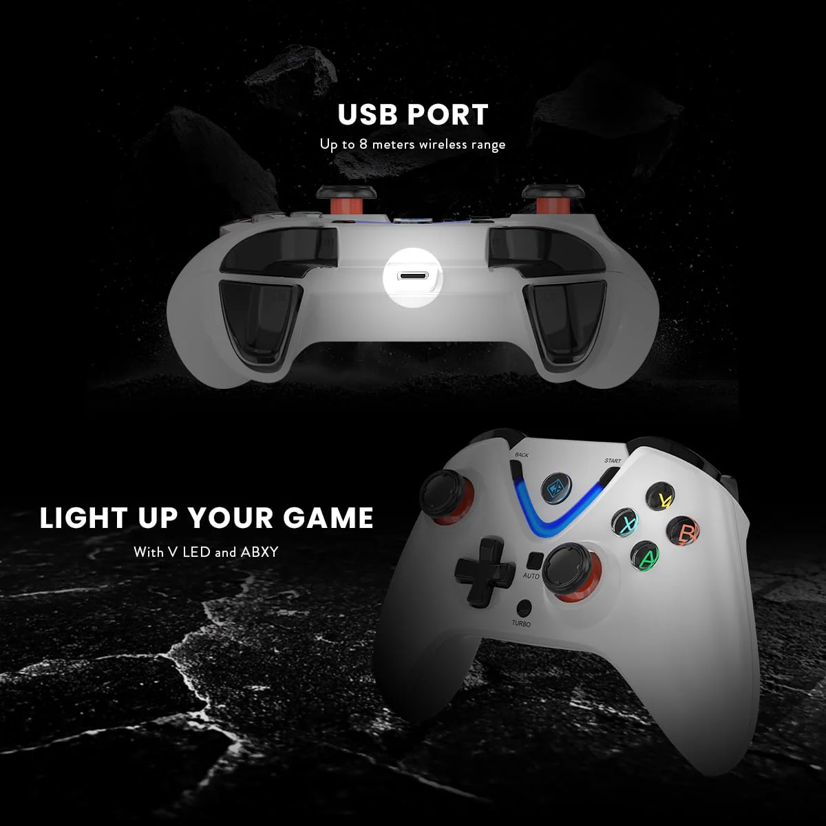 Cosmic Byte ARES Wireless Controller for PC (Without Receiver) - Image 3