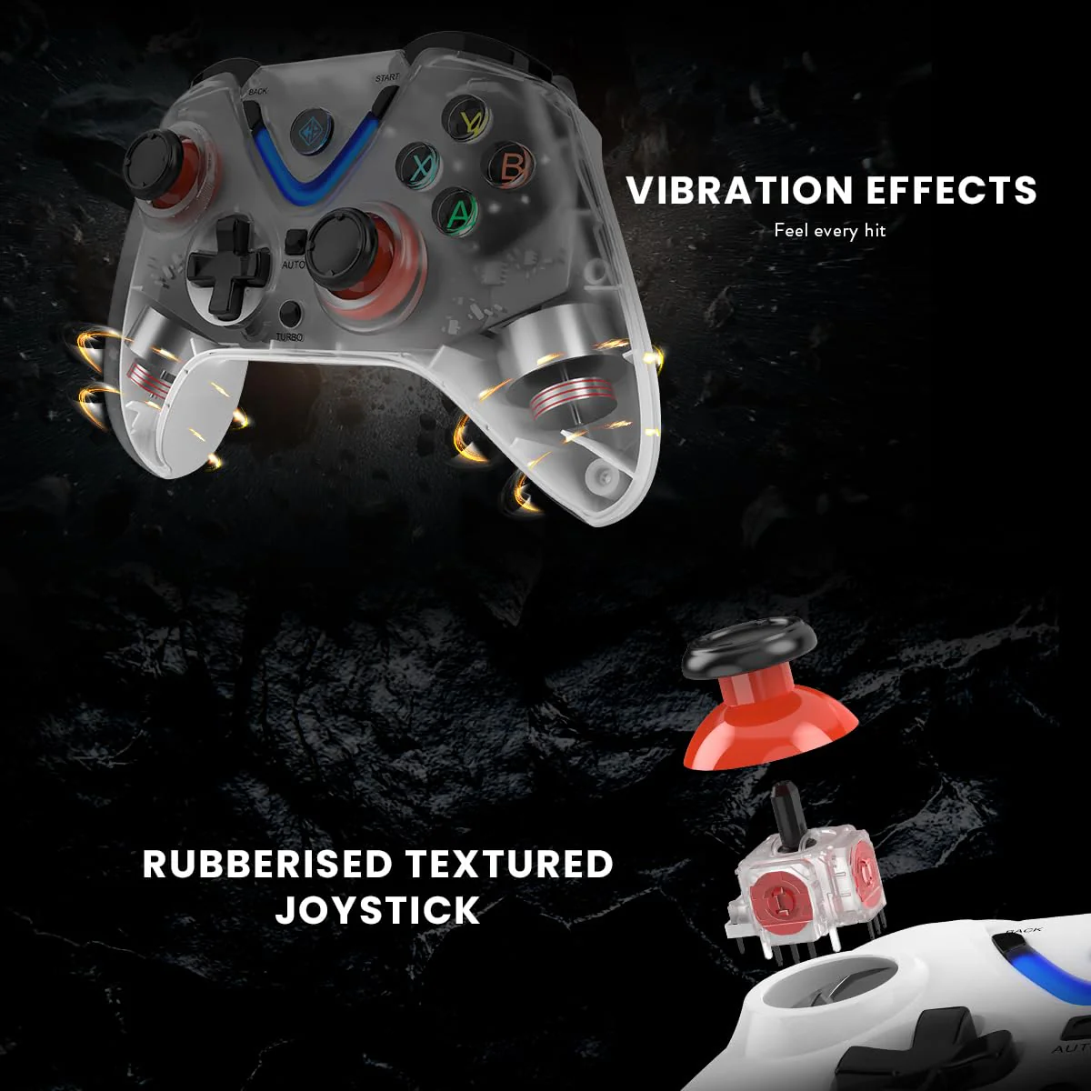 Cosmic Byte ARES Wireless Controller for PC (Without Receiver) - Image 4