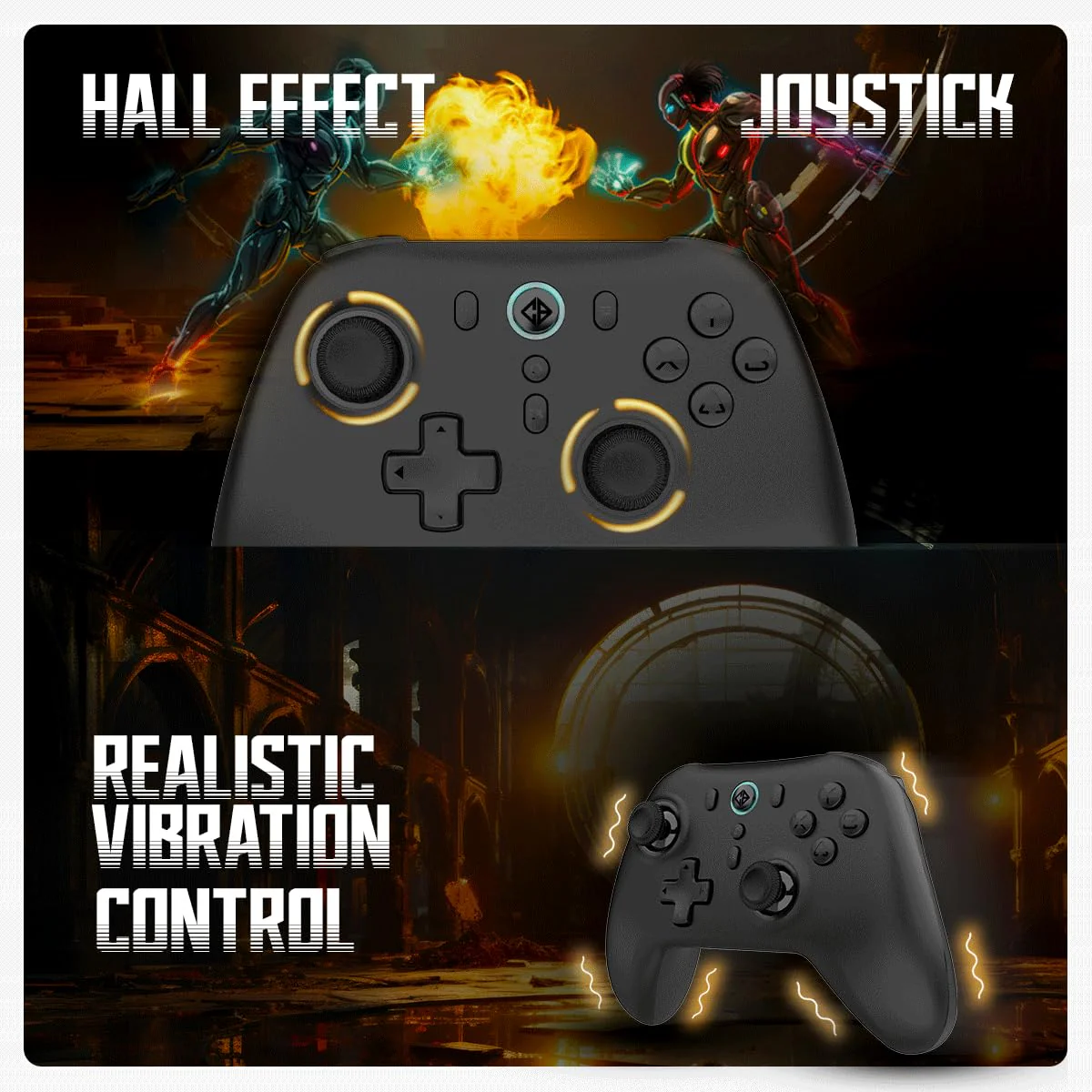 Cosmic Byte Blitz Wireless + Wired Controller for PC (Without Receiver) - Image 4