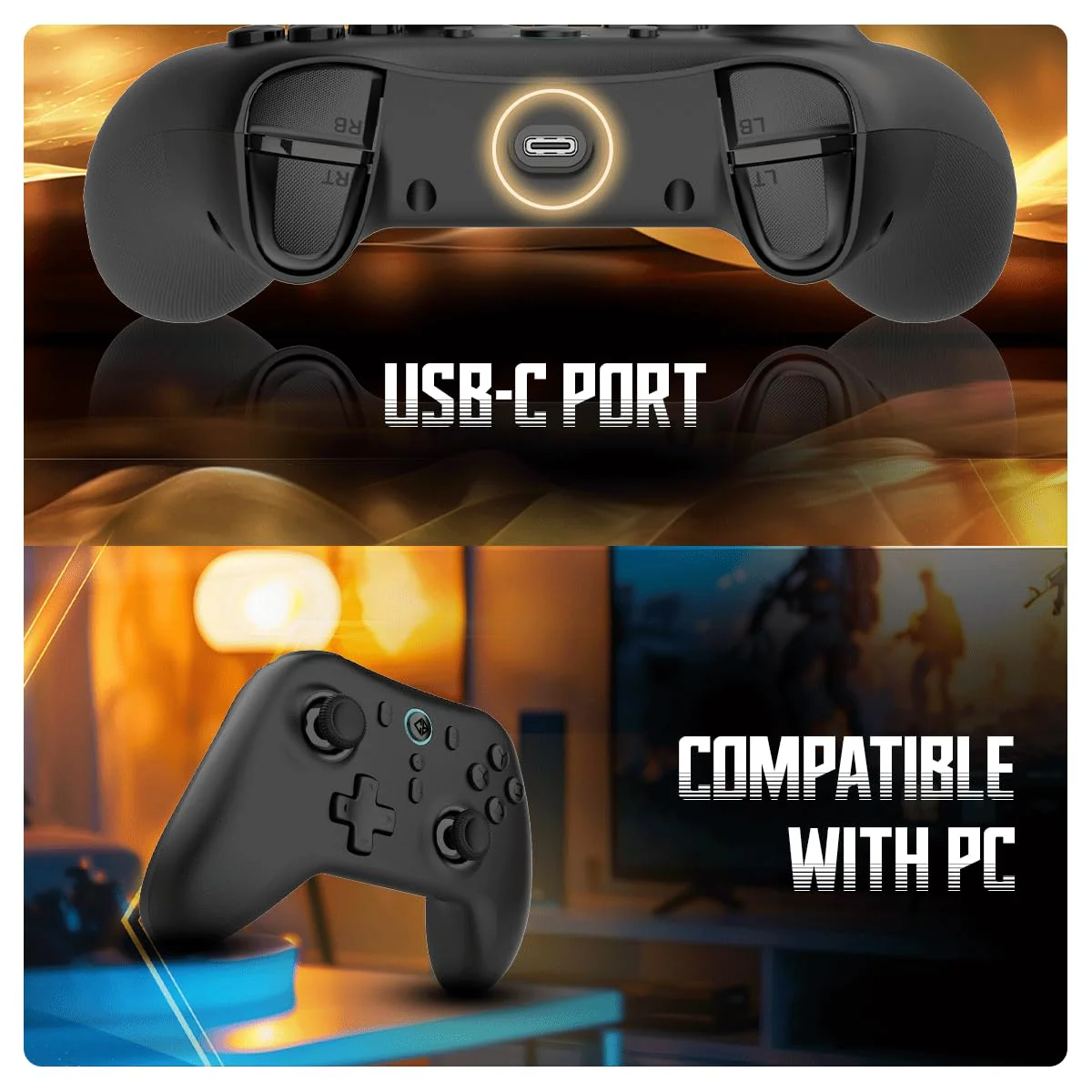 Cosmic Byte Blitz Wireless + Wired Controller for PC (Without Receiver) - Image 6