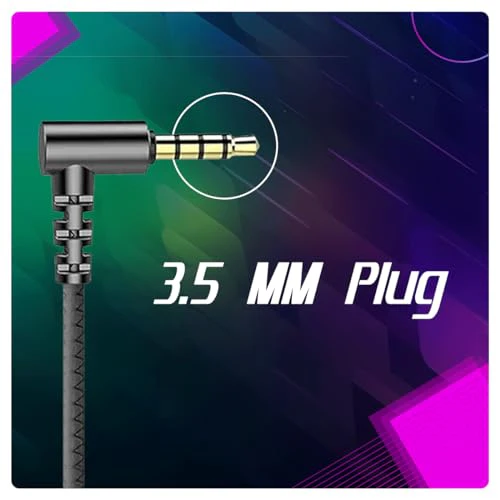 Cosmic Byte CB-EP-08 Gaming Wired in Ear Earphone with Detachable Microphone, Dual 6mm Drivers, for PC, PS4, PS5, Xbox, Mobiles, Tablets (Black) - Image 2