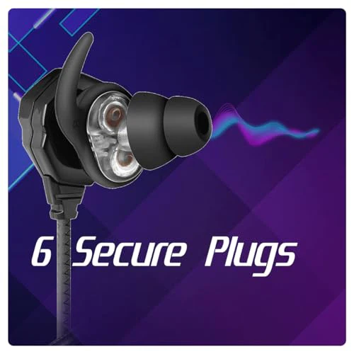 Cosmic Byte CB-EP-08 Gaming Wired in Ear Earphone with Detachable Microphone, Dual 6mm Drivers, for PC, PS4, PS5, Xbox, Mobiles, Tablets (Black) - Image 3