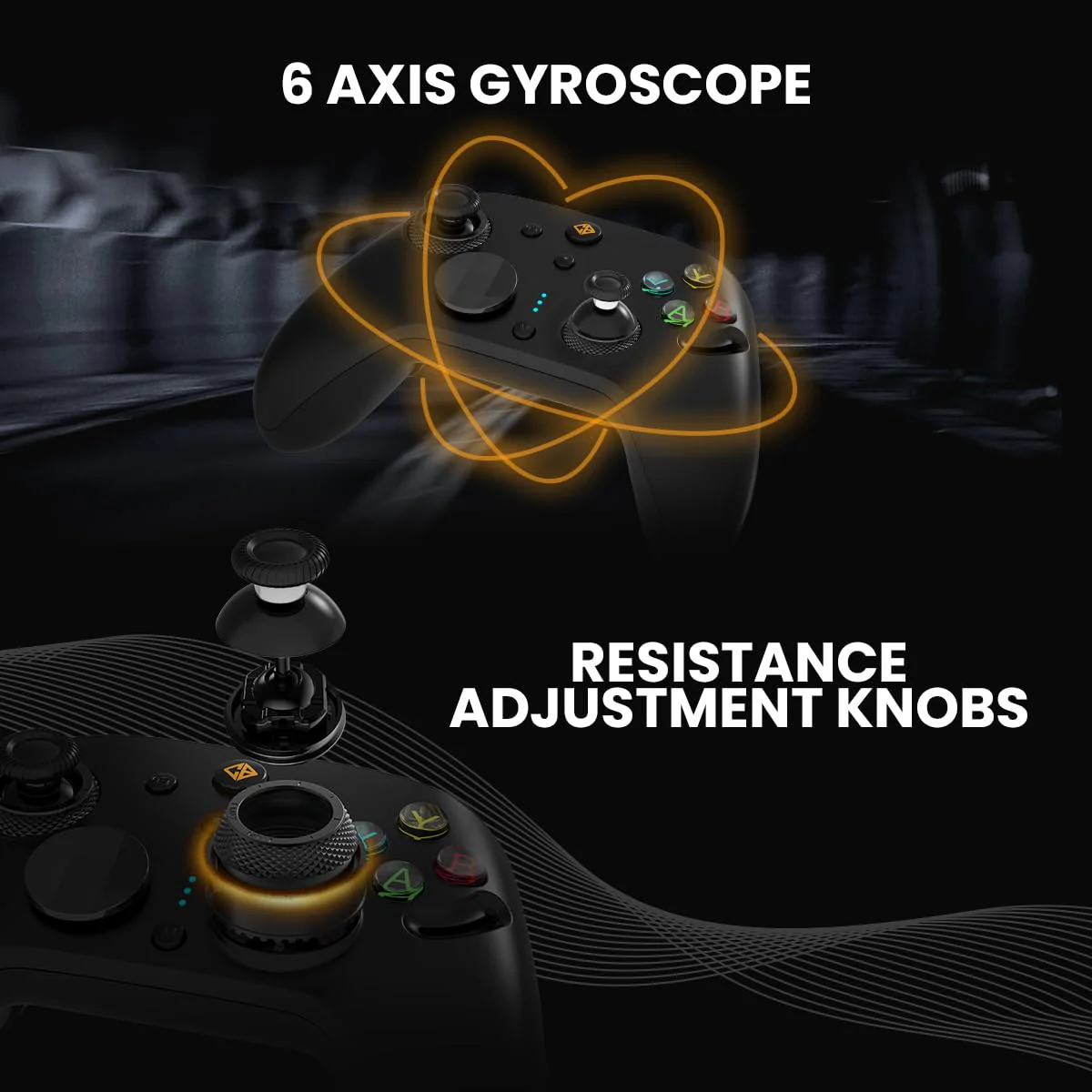 Cosmic Byte Eclipse Tri-Mode Controller | Hall Effect Triggers with Trigger Locks | Adjustable Force TMR Joysticks | 6-Axis Gyro | HD Voice Coil Vibration | Macro Back Buttons | PC/Android/iOS - Image 6